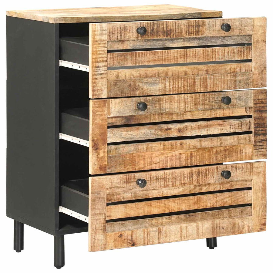 Opslagkasten 60 x 33 x 75 cm Massief Mango Hout Naturel