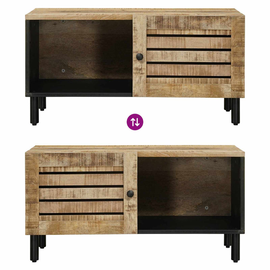 Salontafel Naturel 80 x 50 x 40 cm Massief Mango Hout