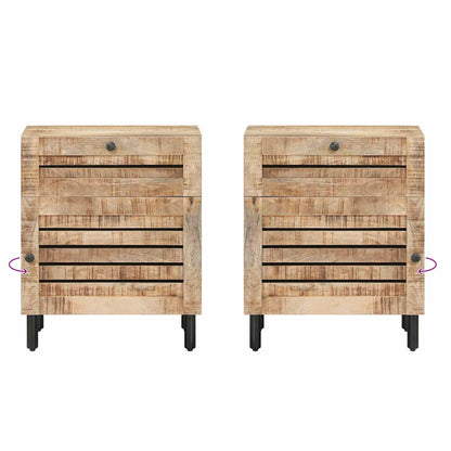Nachtkastje Naturel 50 x 33 x 60 cm Massief Mango Hout