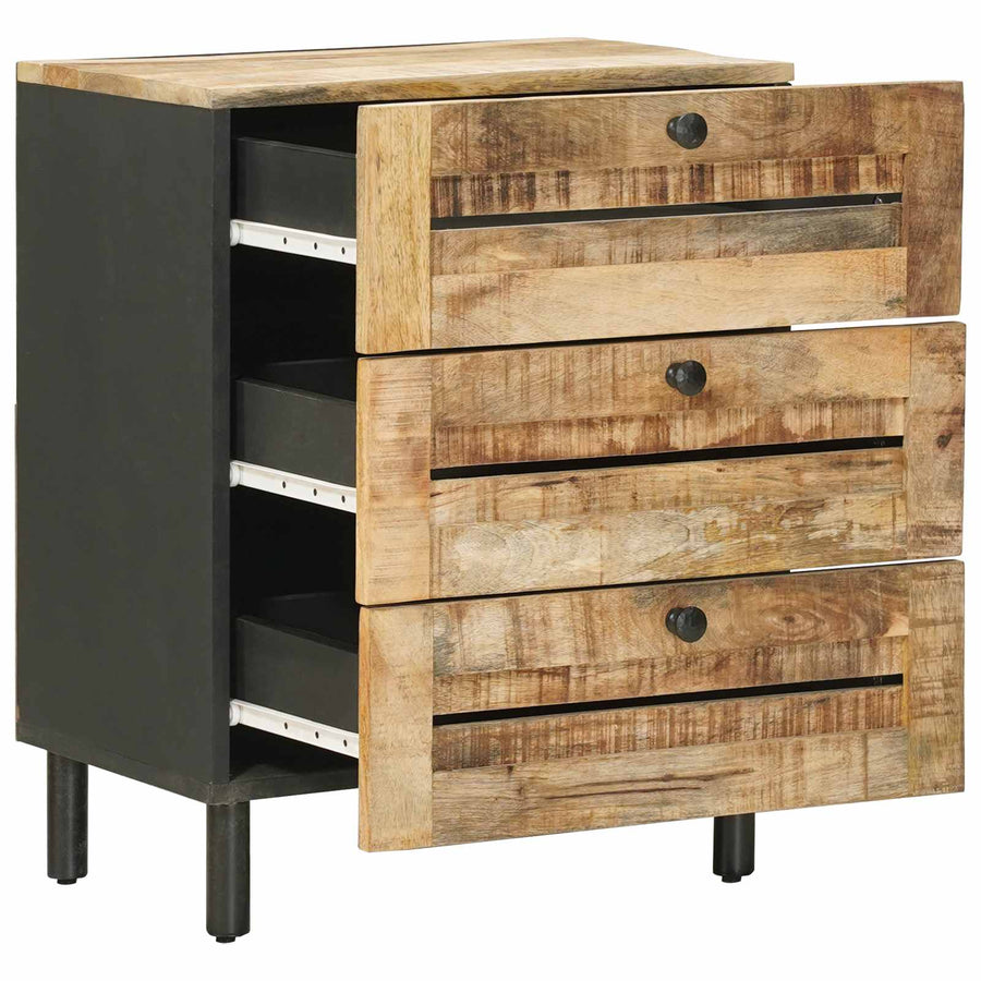 Nachtkastje Naturel 50 x 33 x 62 cm Massief Mango Hout
