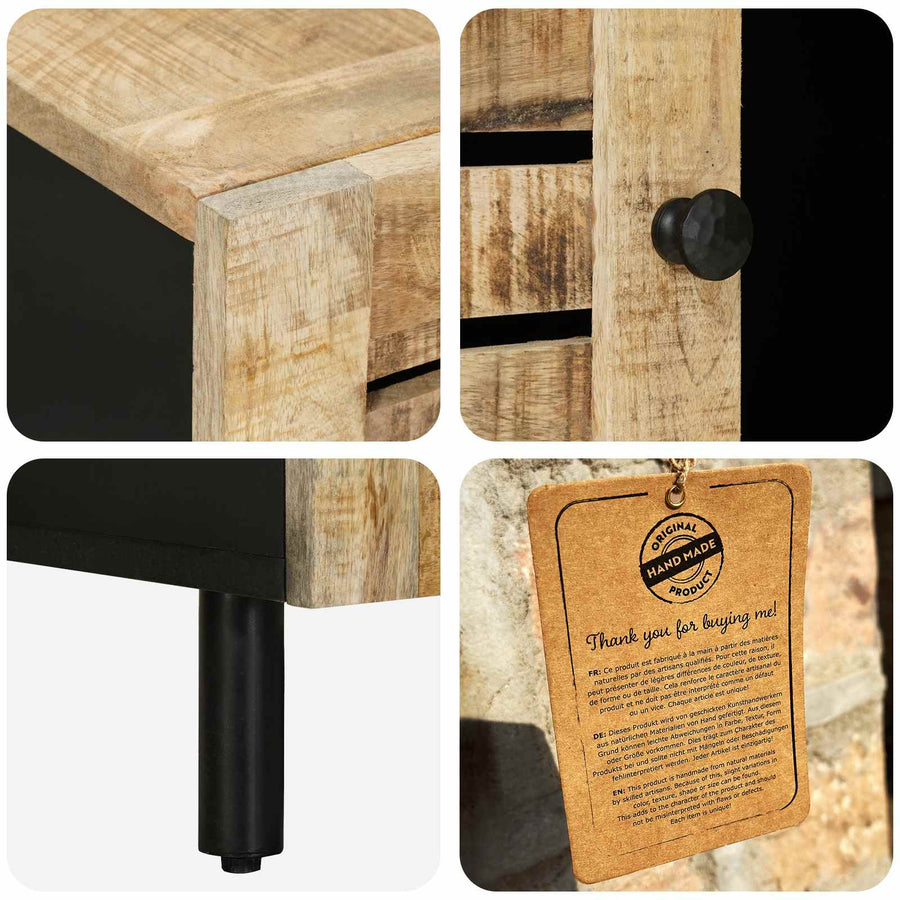 Salontafel Naturel 100 x 54 x 40 cm Massief Mango Hout