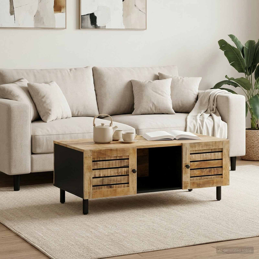 Salontafel Naturel 100 x 54 x 40 cm Massief Mango Hout