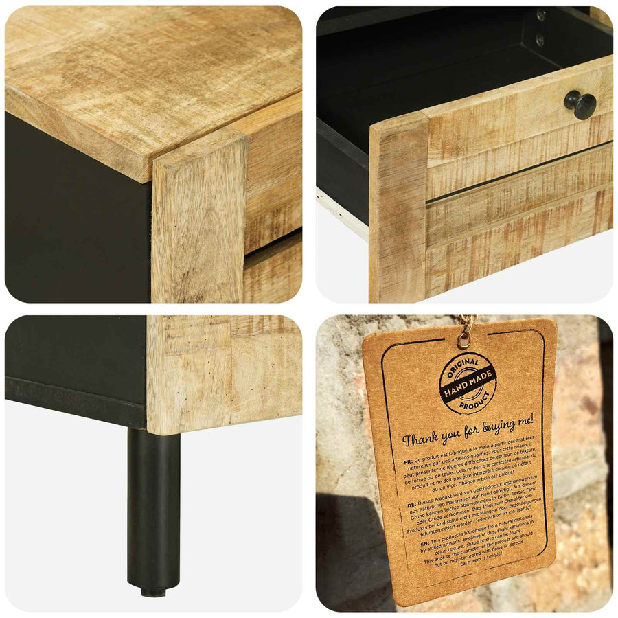 Opslagkasten Naturel 105 x 33 x 46 cm Massief Mango Hout