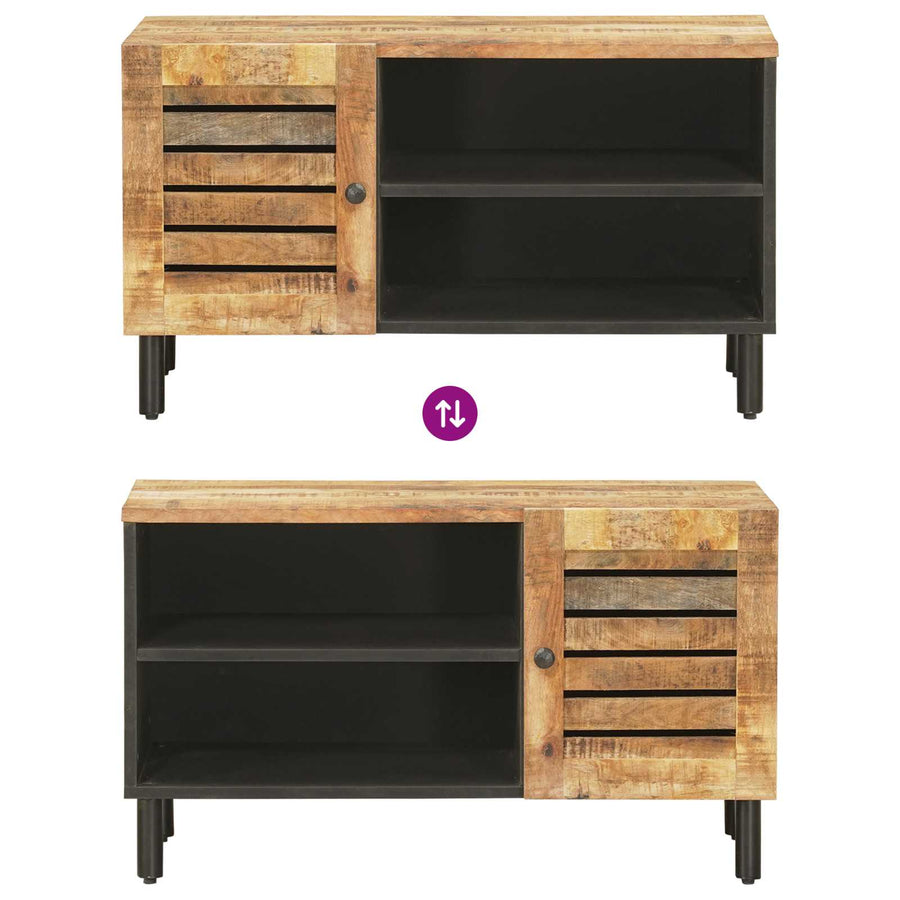 Opslagkasten Naturel 80 x 33 x 46 cm Massief Mango Hout