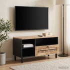 Opslagkast massief mangohout 80x33,5x46 cm bruin