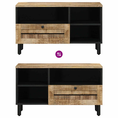 Opslagkasten Bruin 80 x 33,5 x 46 cm Massief Mango Hout