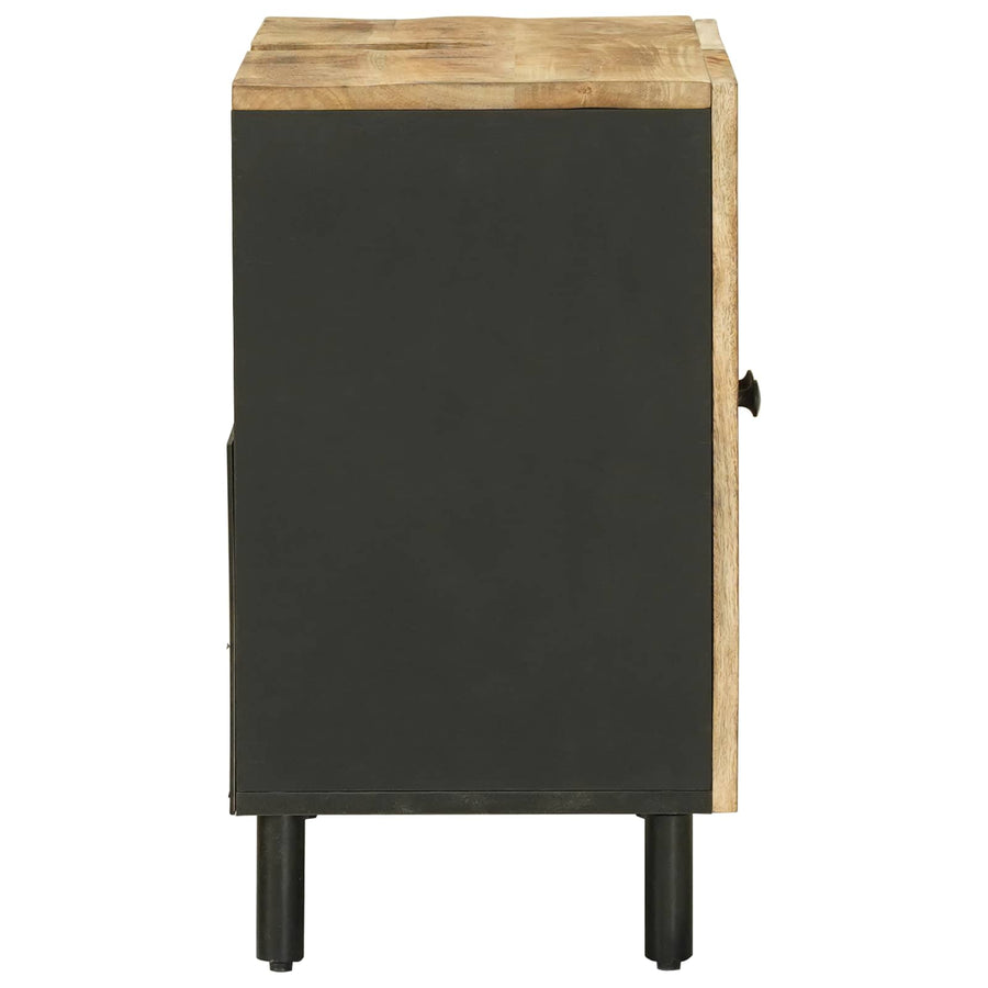 Wastafelkast Bruin en zwart 62 x 33 x 58 cm Massief Mango Hout