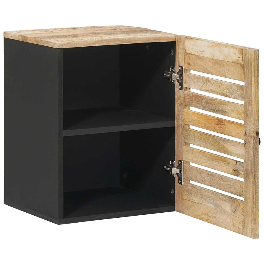 Hangkast Bruin en zwart 38 x 33,5 x 48 cm Massief Mango Hout