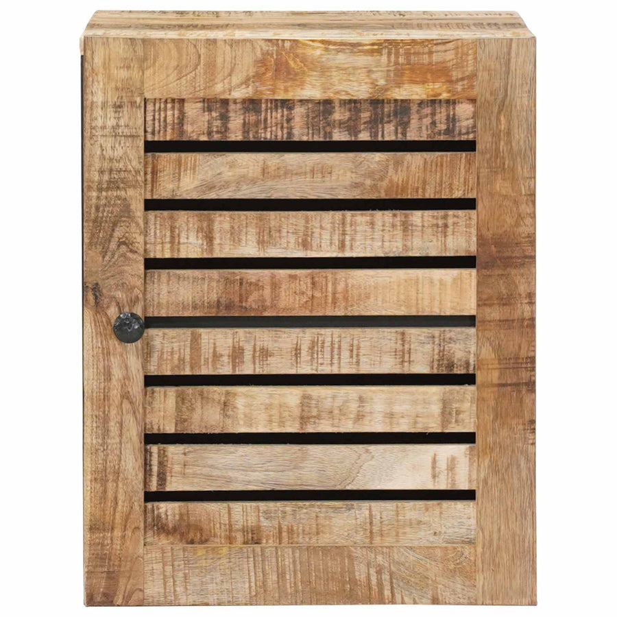 Hangkast Bruin en zwart 38 x 33,5 x 48 cm Massief Mango Hout