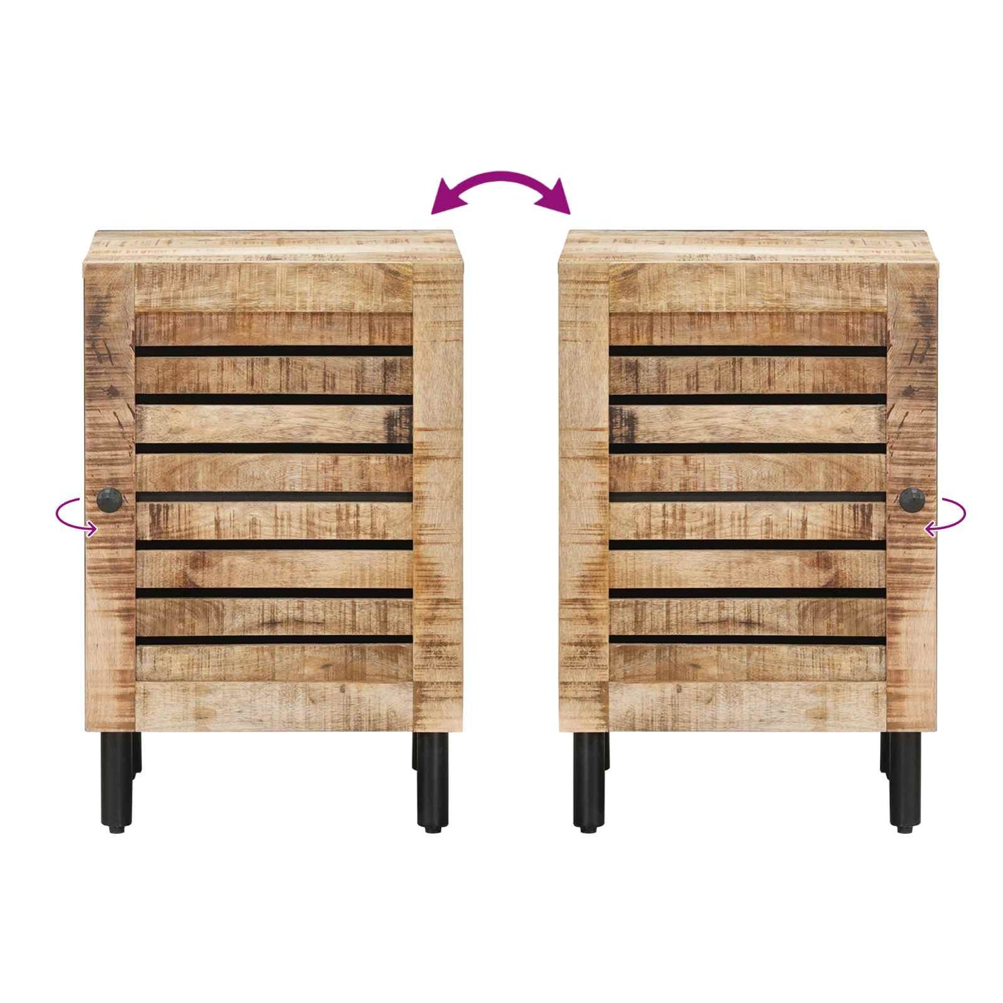 Badkamerkast met opslag Bruin en zwart 38 x 33,5 x 58 cm