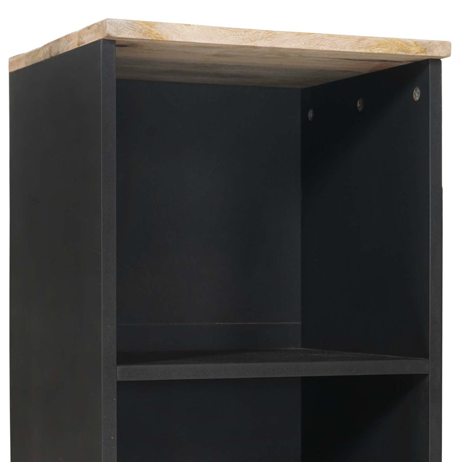 Badkamerkast met lade Bruin en zwart 38 x 33,5 x 160 cm