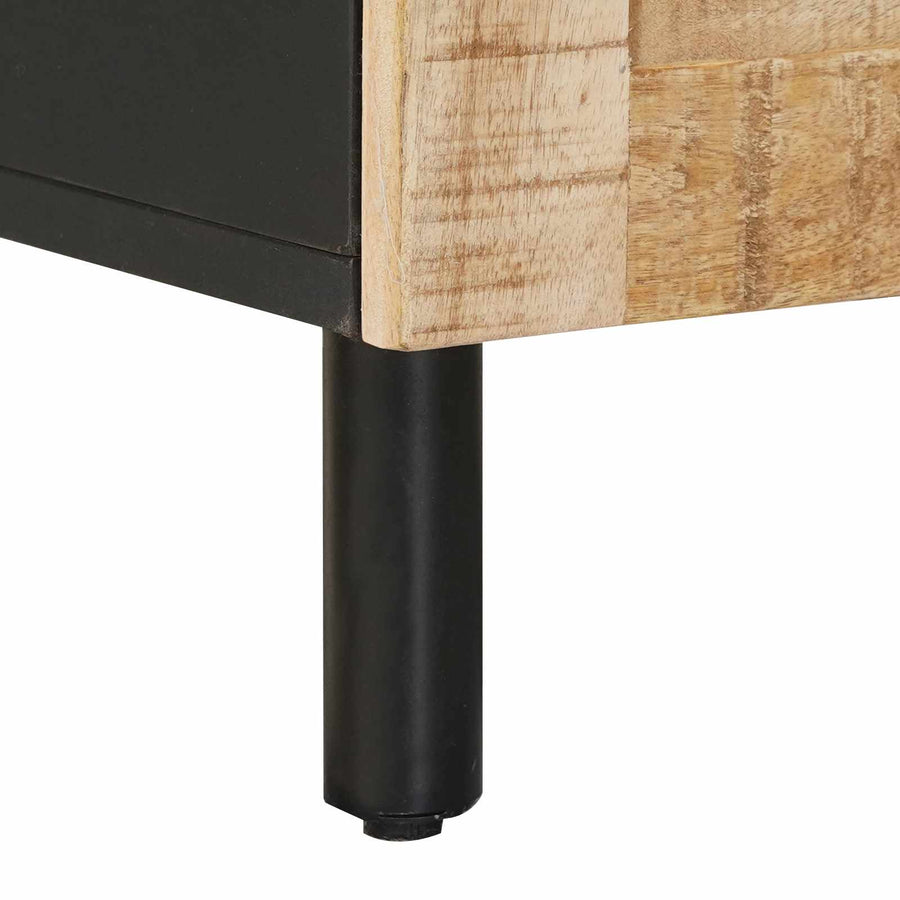 Badkamerkast met lade Bruin en zwart 38 x 33,5 x 160 cm