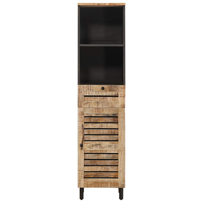 Badkamerkast met lade Bruin en zwart 38 x 33,5 x 160 cm