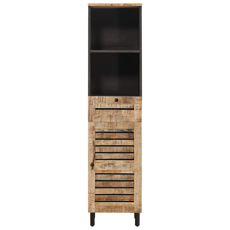 Badkamerkast met lade Bruin en zwart 38 x 33,5 x 160 cm