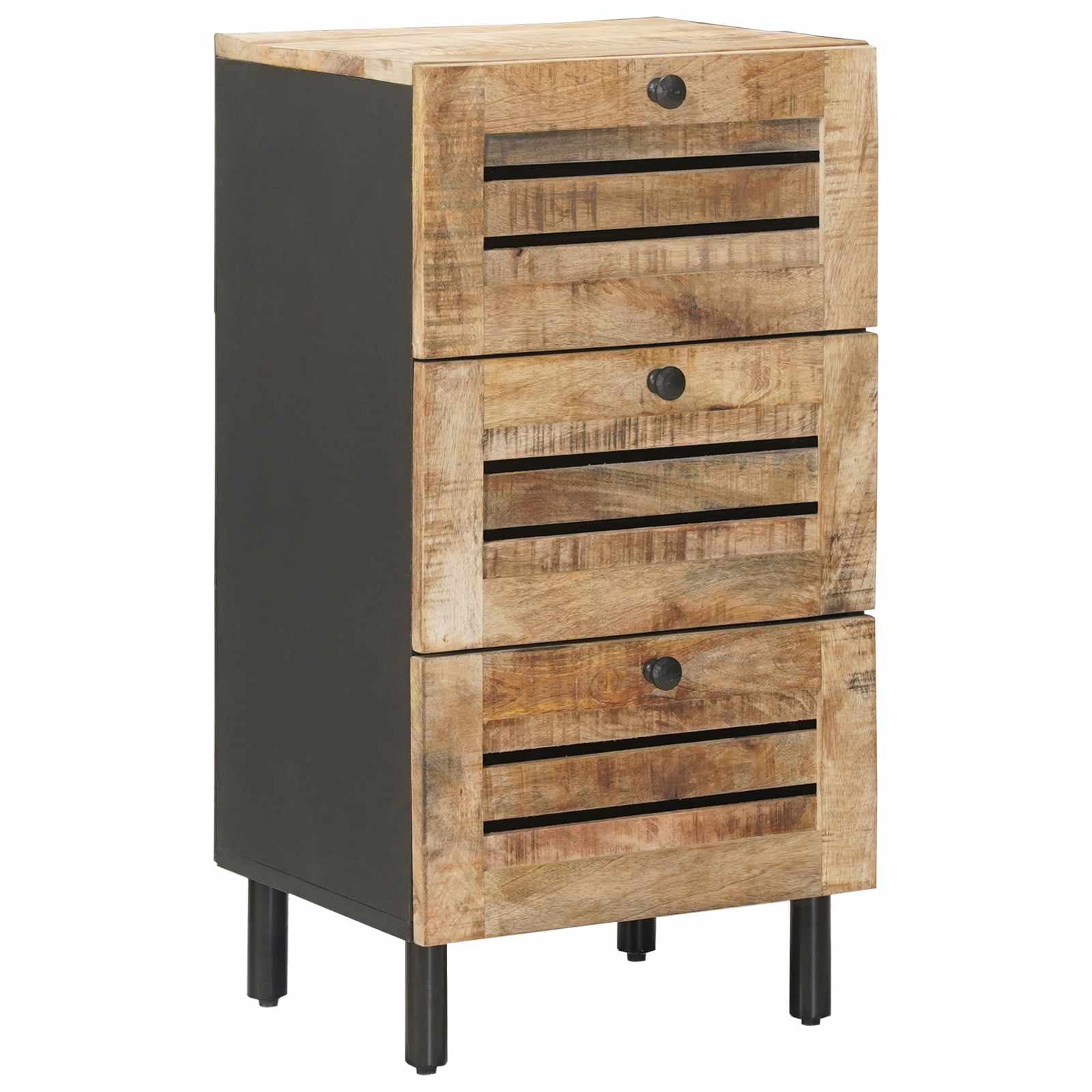 Opslagkasten Naturel 40 x 33 x 75 cm Massief Mango Hout