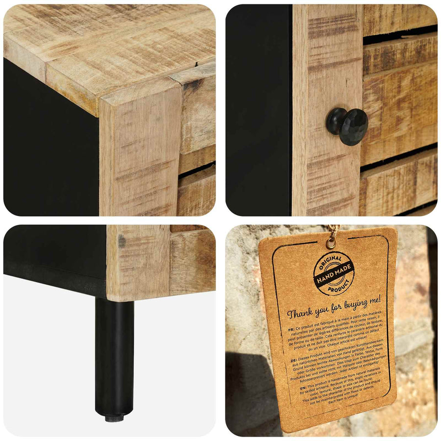 Opbergkast Naturel 40 x 33 x 75 cm Massief Mango Hout