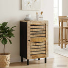 Opbergkast 40x33x75 cm massief mangohout naturel
