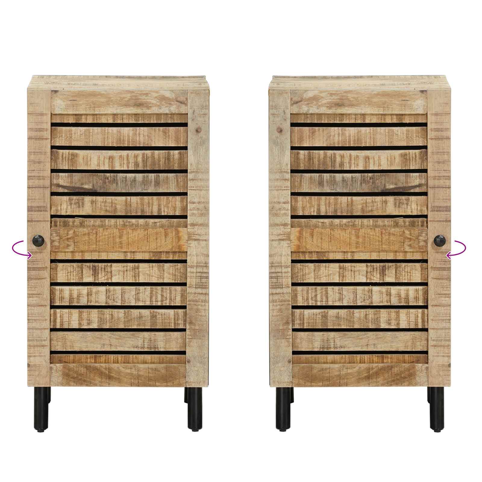Opbergkast Naturel 40 x 33 x 75 cm Massief Mango Hout