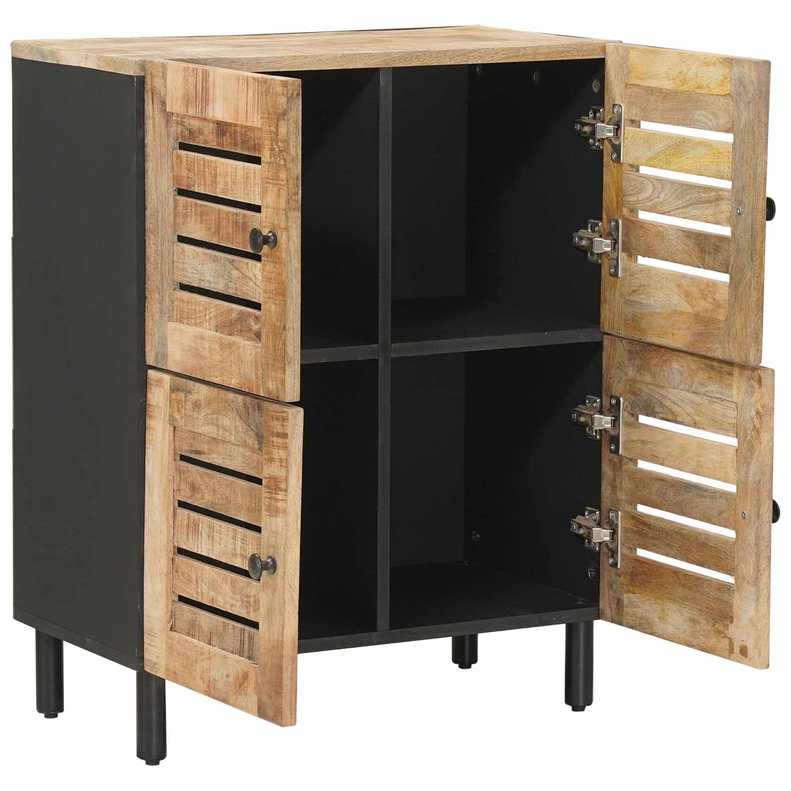 Opslagkasten Naturel 60 x 33 x 75 cm Massief Mango Hout