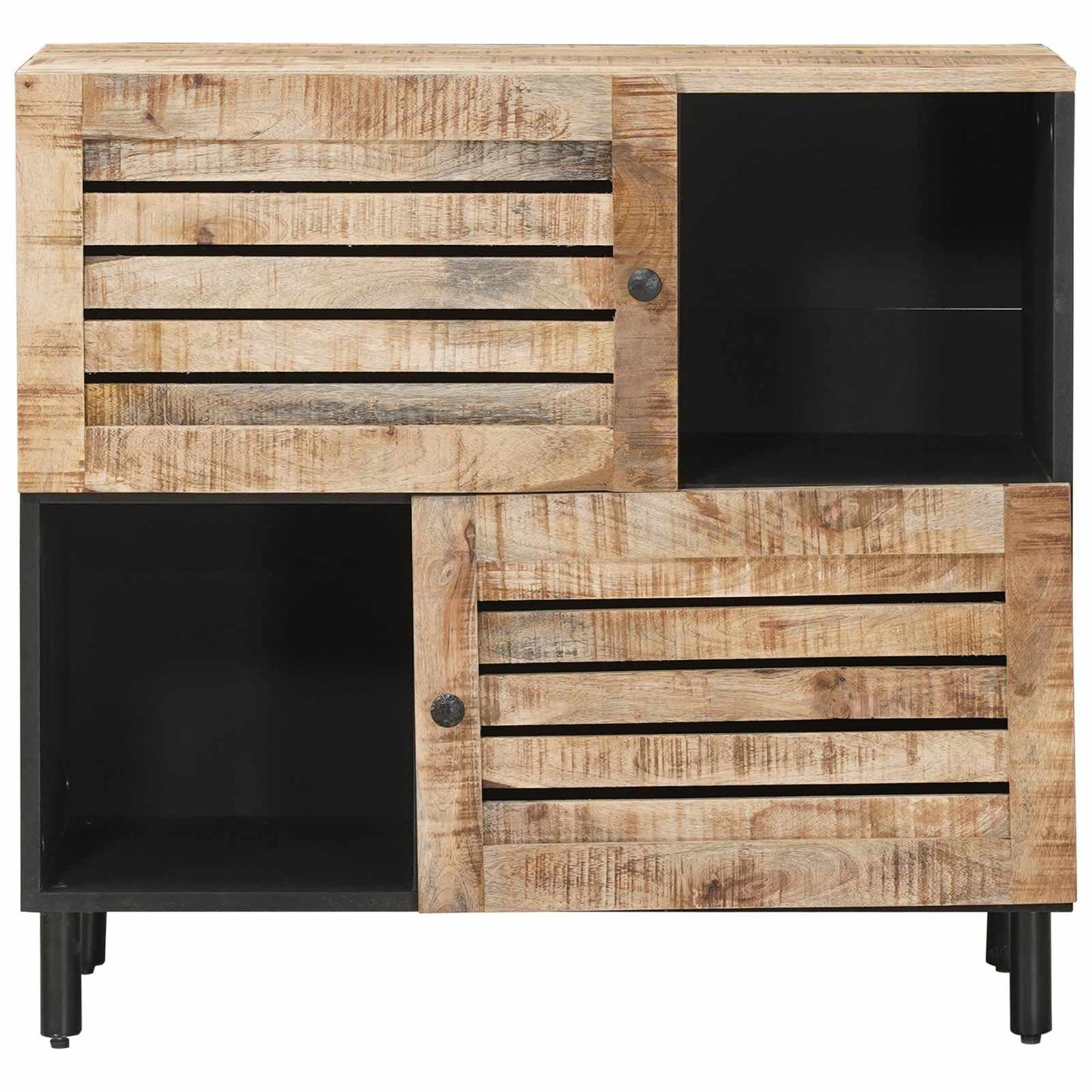 Opslagkasten Bruin 80 x 33,5 x 75 cm Massief Mango Hout