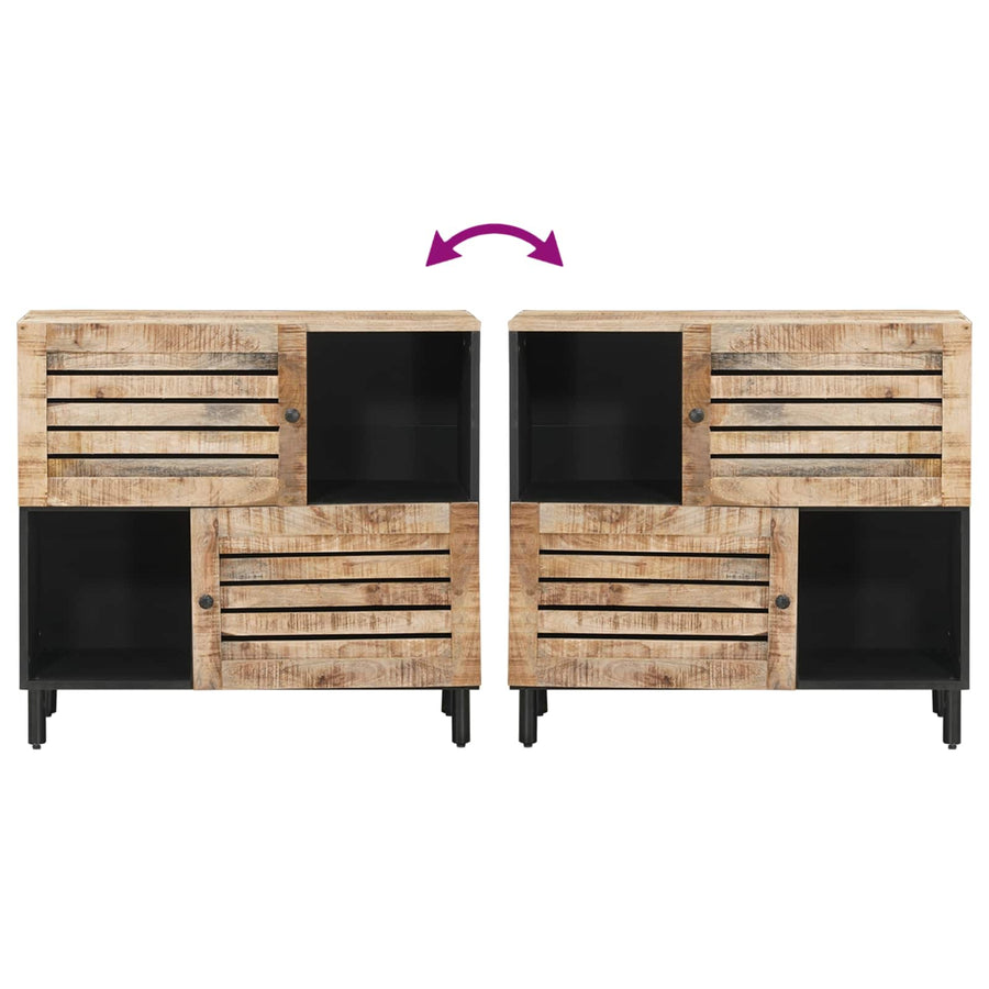 Opslagkasten Bruin 80 x 33,5 x 75 cm Massief Mango Hout