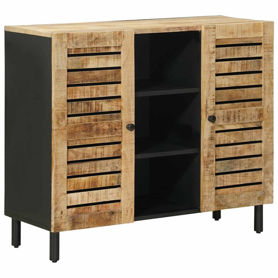 Opslagkasten Naturel 90 x 33 x 75 cm Massief Mango Hout
