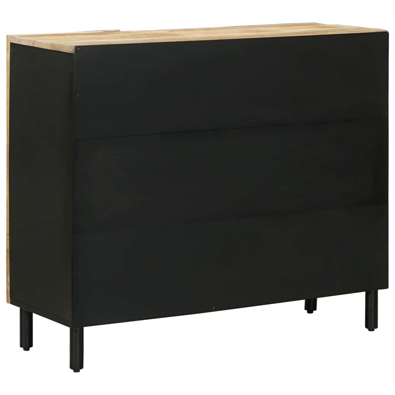 Opslagkasten Naturel 90 x 33 x 75 cm Massief Mango Hout