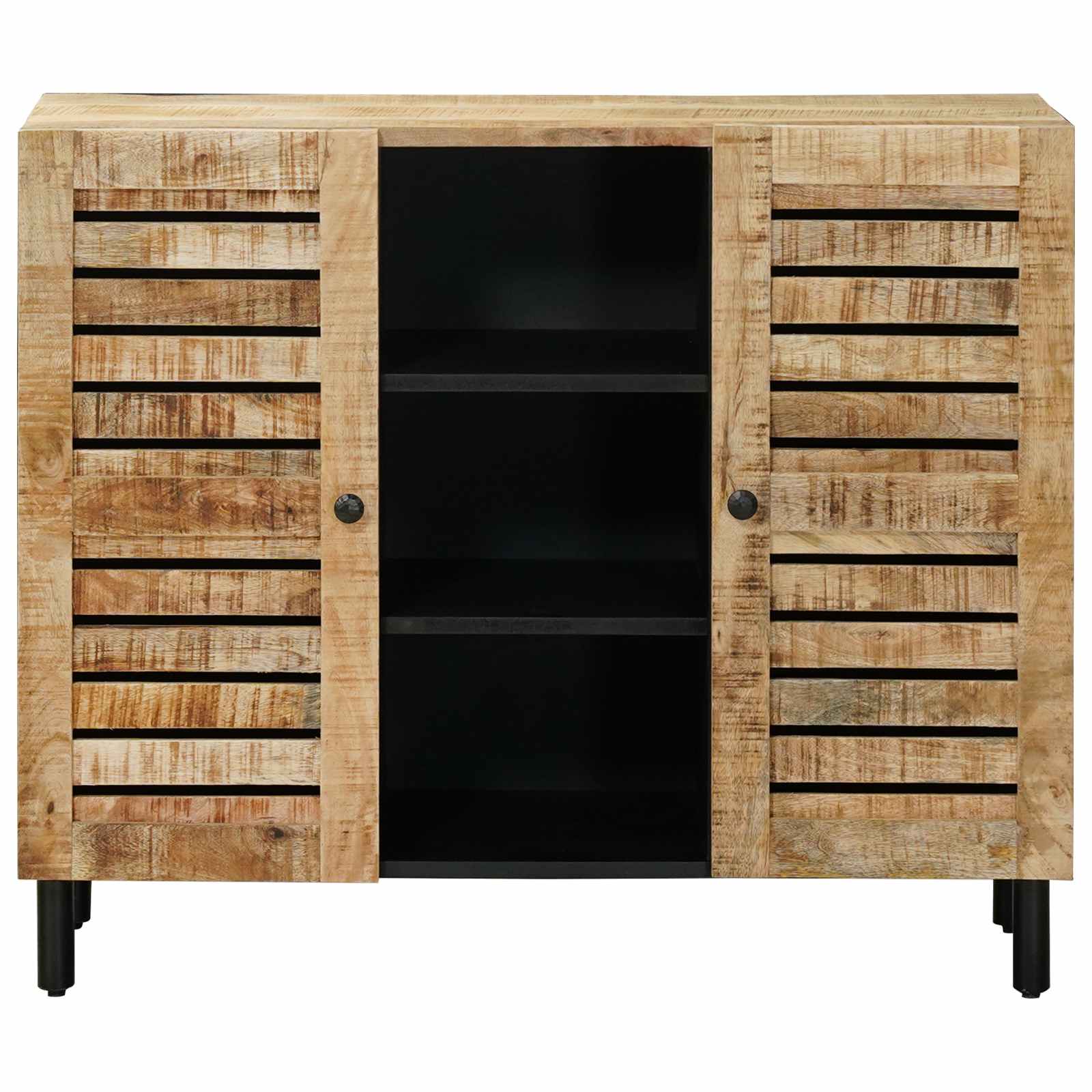 Opslagkasten Naturel 90 x 33 x 75 cm Massief Mango Hout