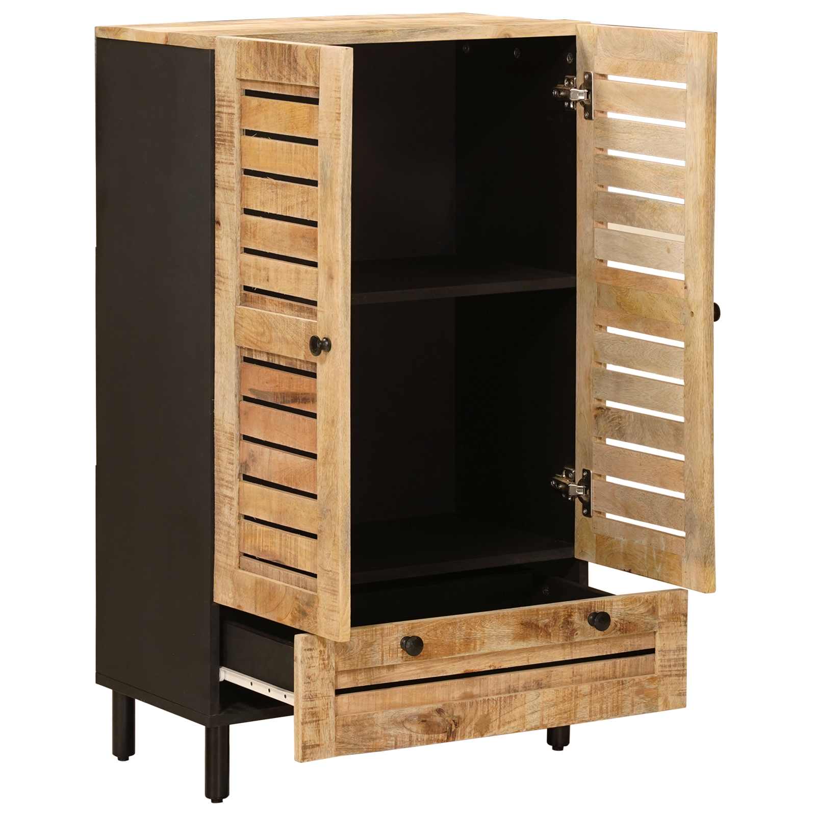 Opslagkasten Naturel 60 x 33 x 100 cm Massief Mango Hout