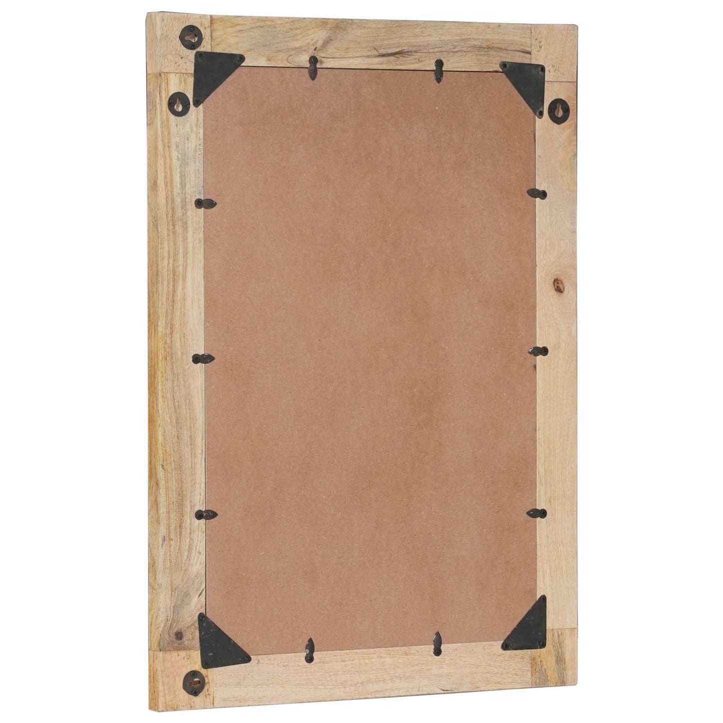 Spiegel Wandgemonteerd Bruin en zwart 70 x 50 x 3 cm Glas