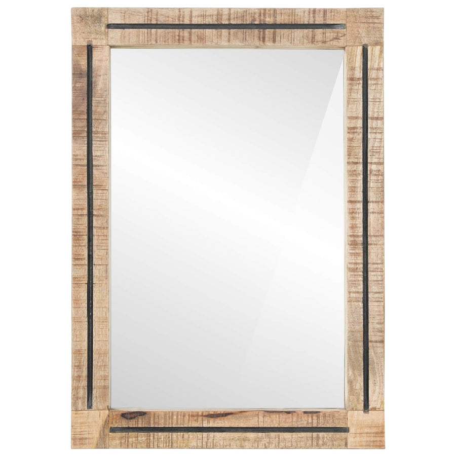 Spiegel Wandgemonteerd Bruin en zwart 70 x 50 x 3 cm Glas