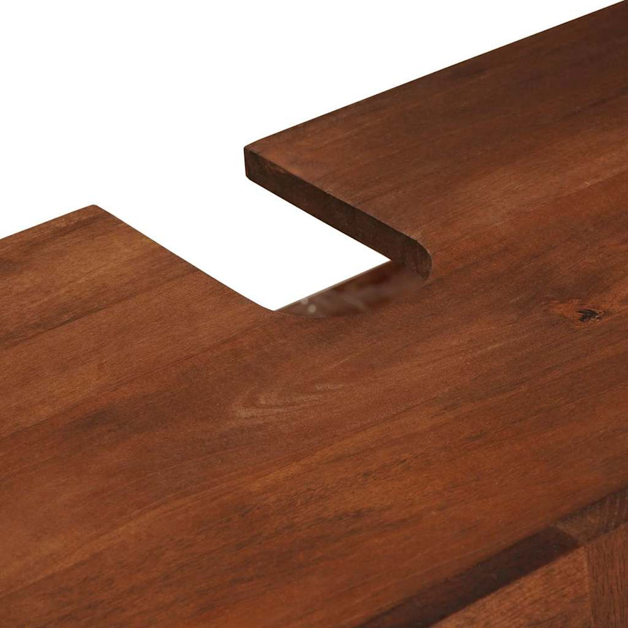 Wastafelkast met plank Bruin 62 x 33 x 58 cm Bewerkt hout