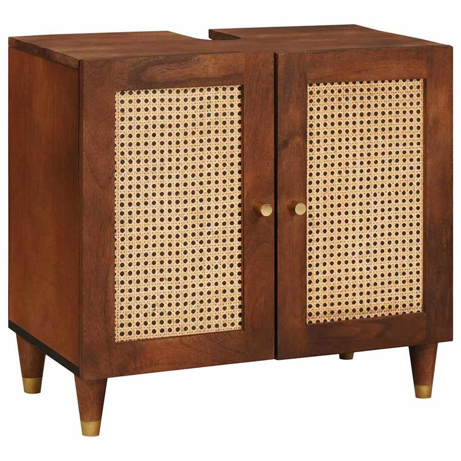 Wastafelkast met plank Bruin 62 x 33 x 58 cm Bewerkt hout