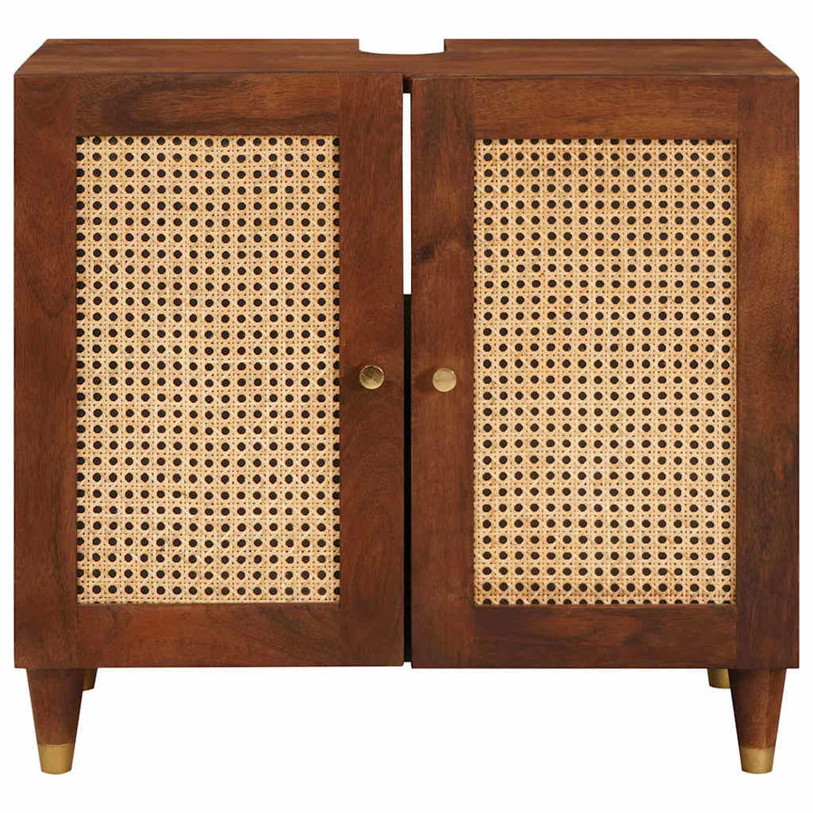 Wastafelkast met plank Bruin 62 x 33 x 58 cm Bewerkt hout