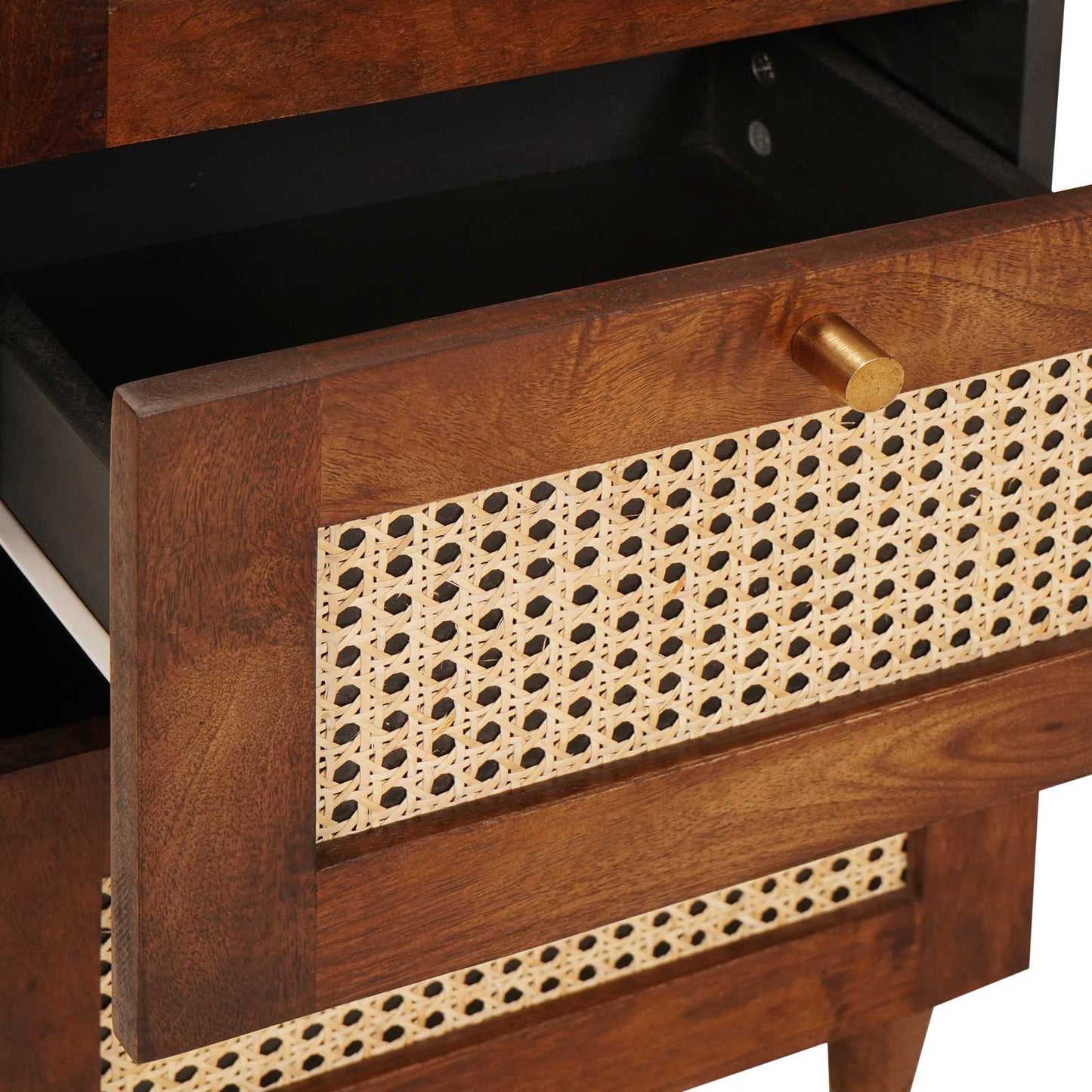 Dressoir met lade Bruin 40 x 33,5 x 75 cm Massief Mango Hout