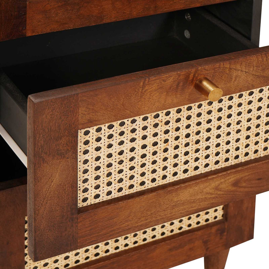 Dressoir met lade Bruin 40 x 33,5 x 75 cm Massief Mango Hout