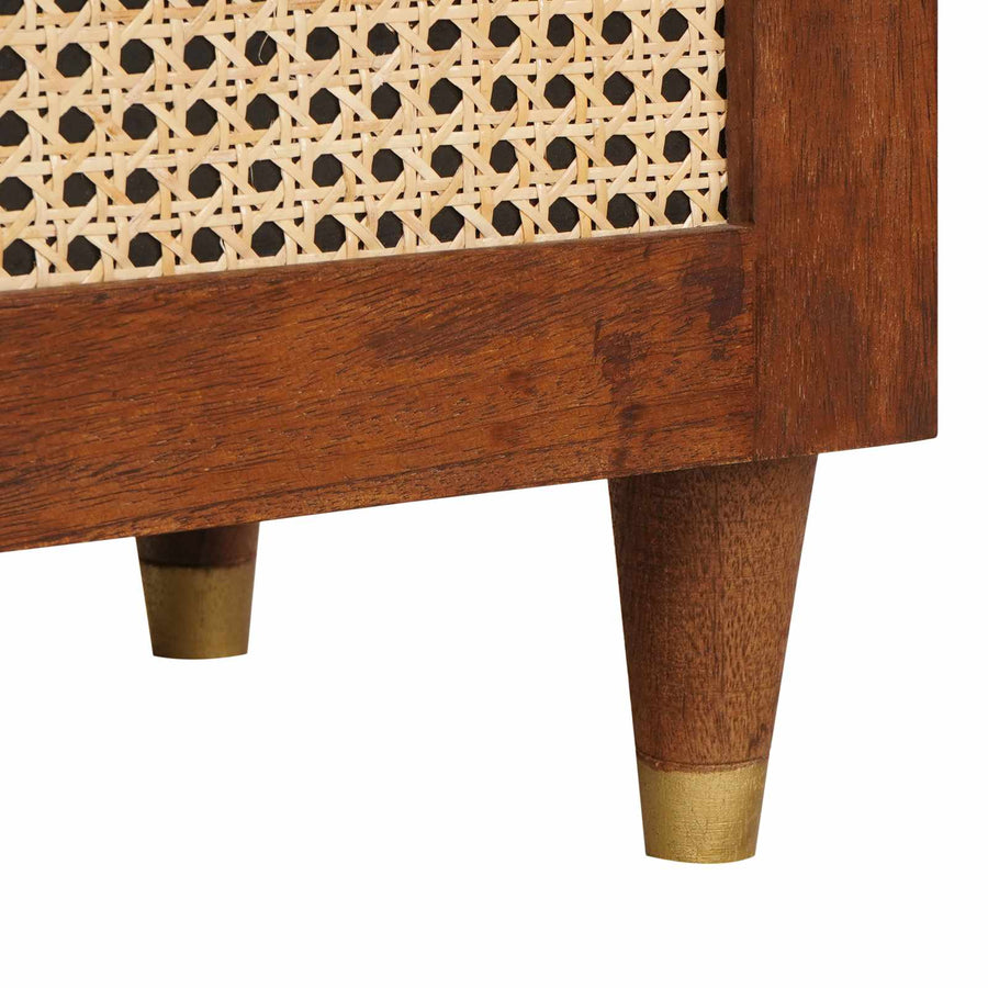Dressoir met lade Bruin 40 x 33,5 x 75 cm Massief Mango Hout