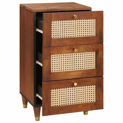 Dressoir met lade Bruin 40 x 33,5 x 75 cm Massief Mango Hout