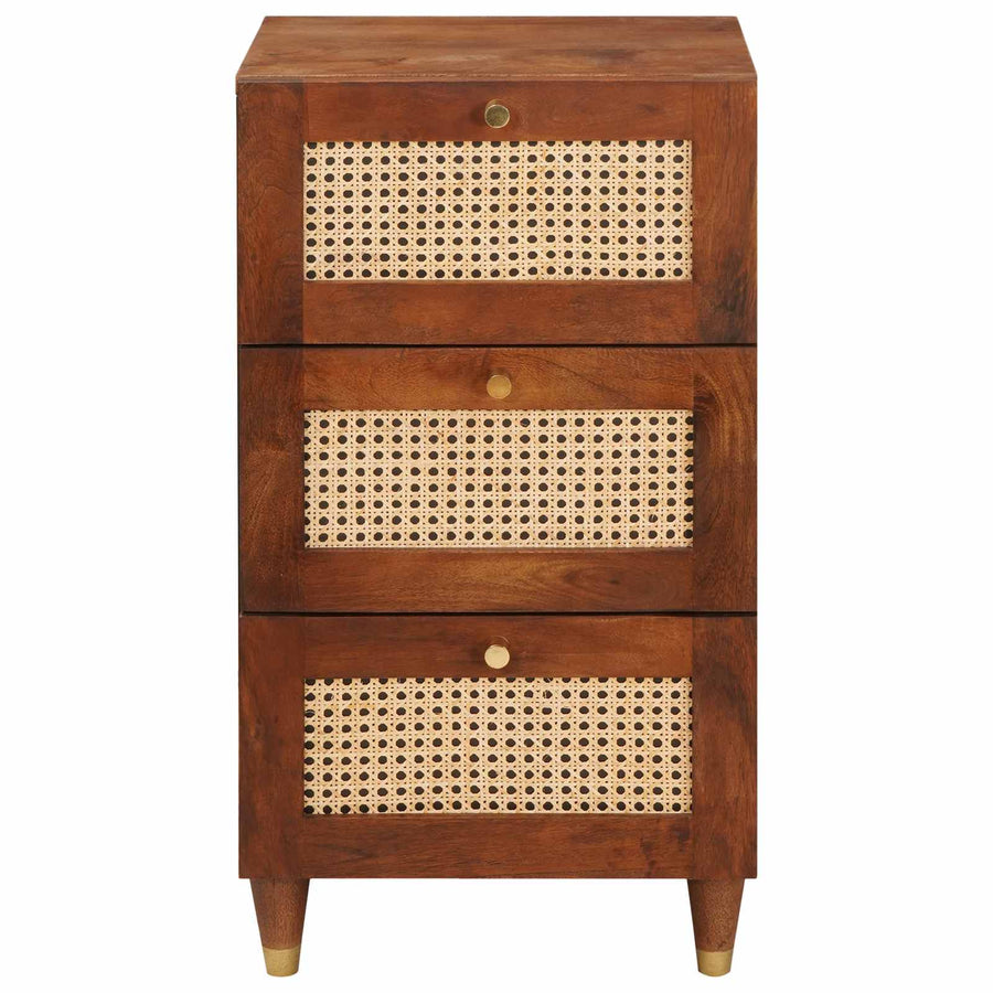 Dressoir met lade Bruin 40 x 33,5 x 75 cm Massief Mango Hout