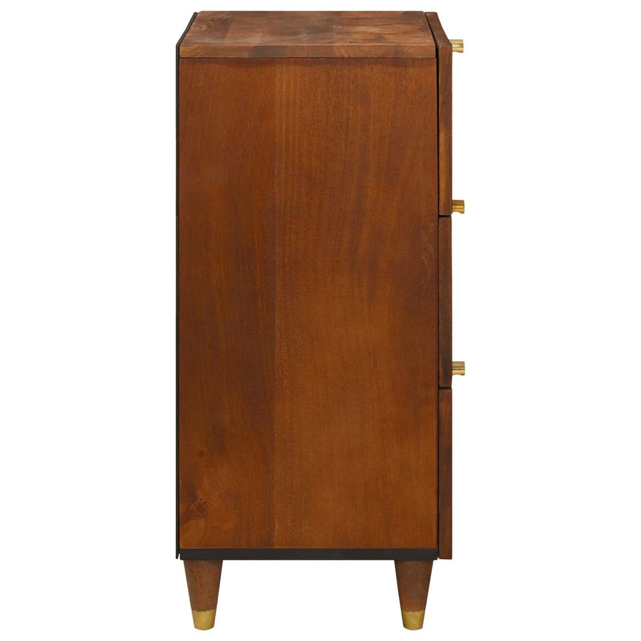 Dressoir met lade Bruin 40 x 33,5 x 75 cm Massief Mango Hout