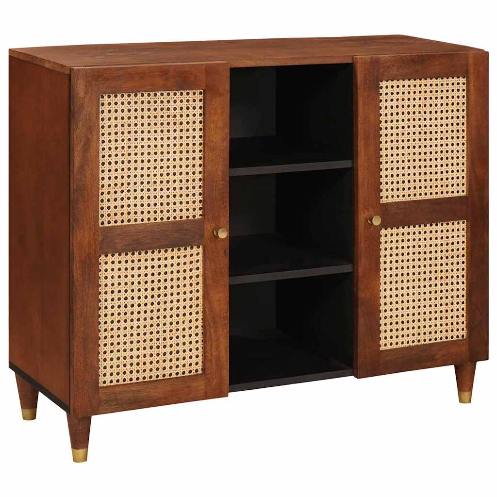 Dressoir Bruin 90 X 33,5 X 75 Cm Massief Mango Hout