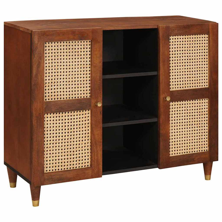 Dressoir Bruin 90 X 33,5 X 75 Cm Massief Mango Hout