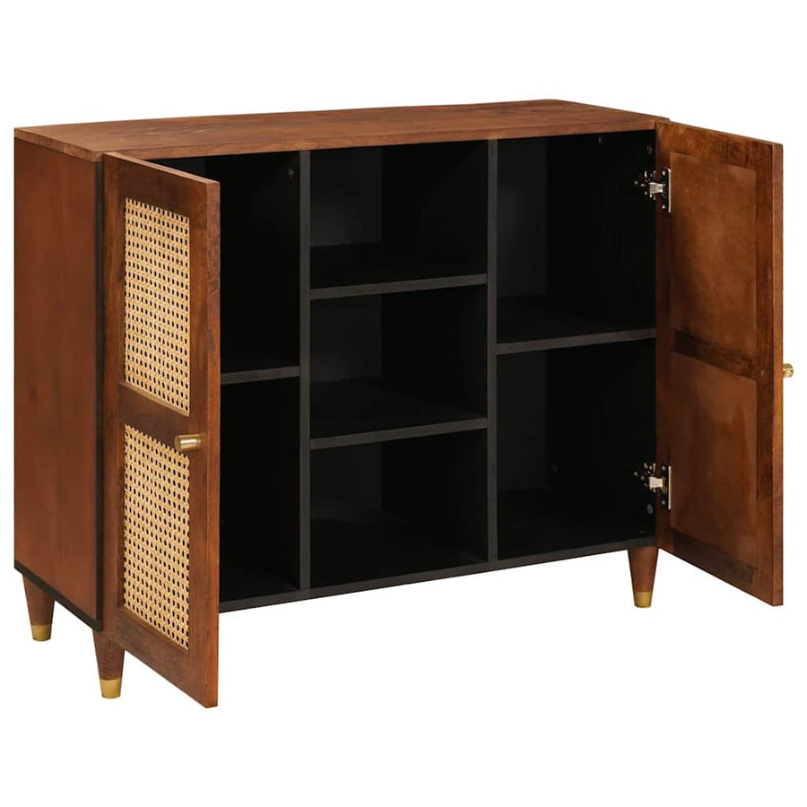 Dressoir Bruin 90 X 33,5 X 75 Cm Massief Mango Hout