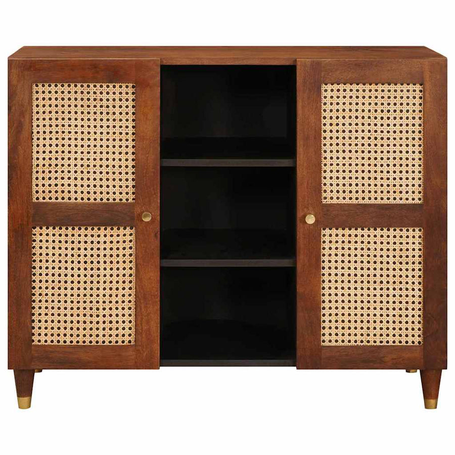 Dressoir Bruin 90 X 33,5 X 75 Cm Massief Mango Hout