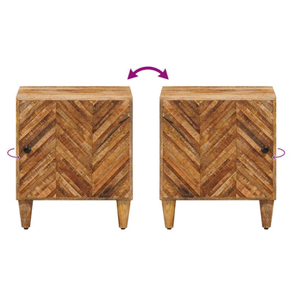 Nachtkastje Bruin 40 x 33,5 x 46 cm Massief Mango Hout