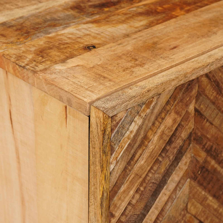 Nachtkastje 2 pcs Bruin 40 x 33,5 x 46 cm Massief Mango Hout