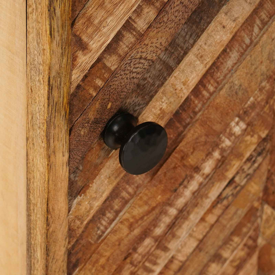 Nachtkastje 2 pcs Bruin 40 x 33,5 x 46 cm Massief Mango Hout