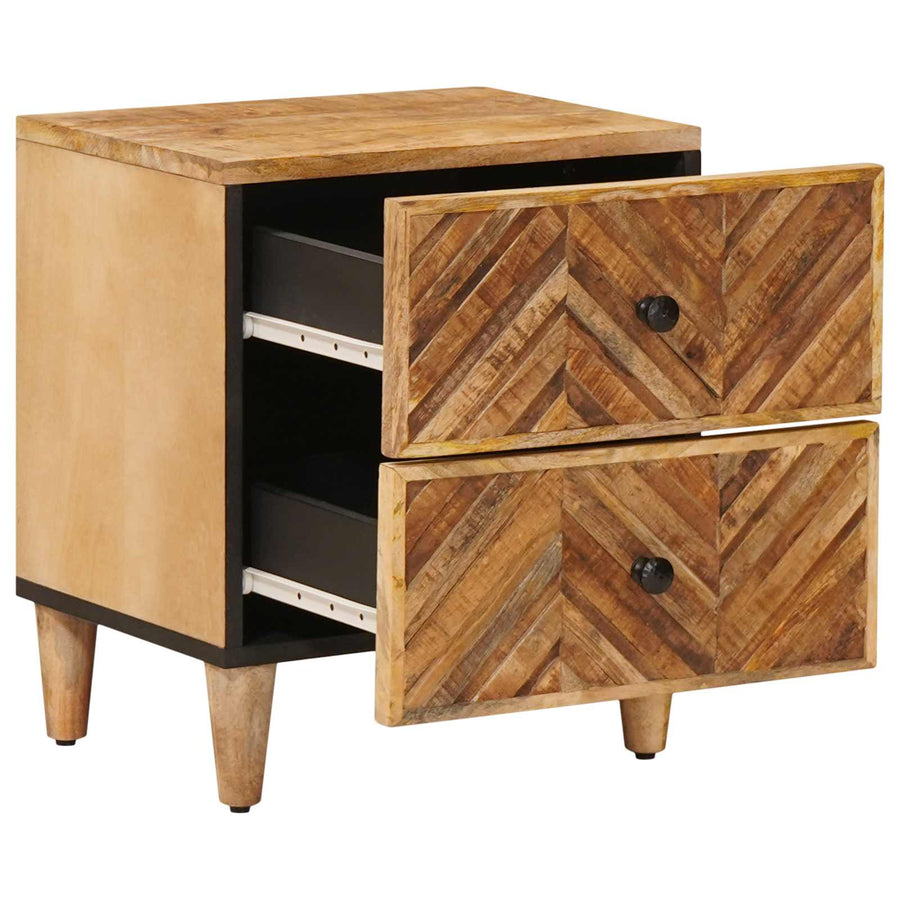 Nachtkastje met lade Bruin 40 x 33,5 x 46 cm Massief Mango Hout