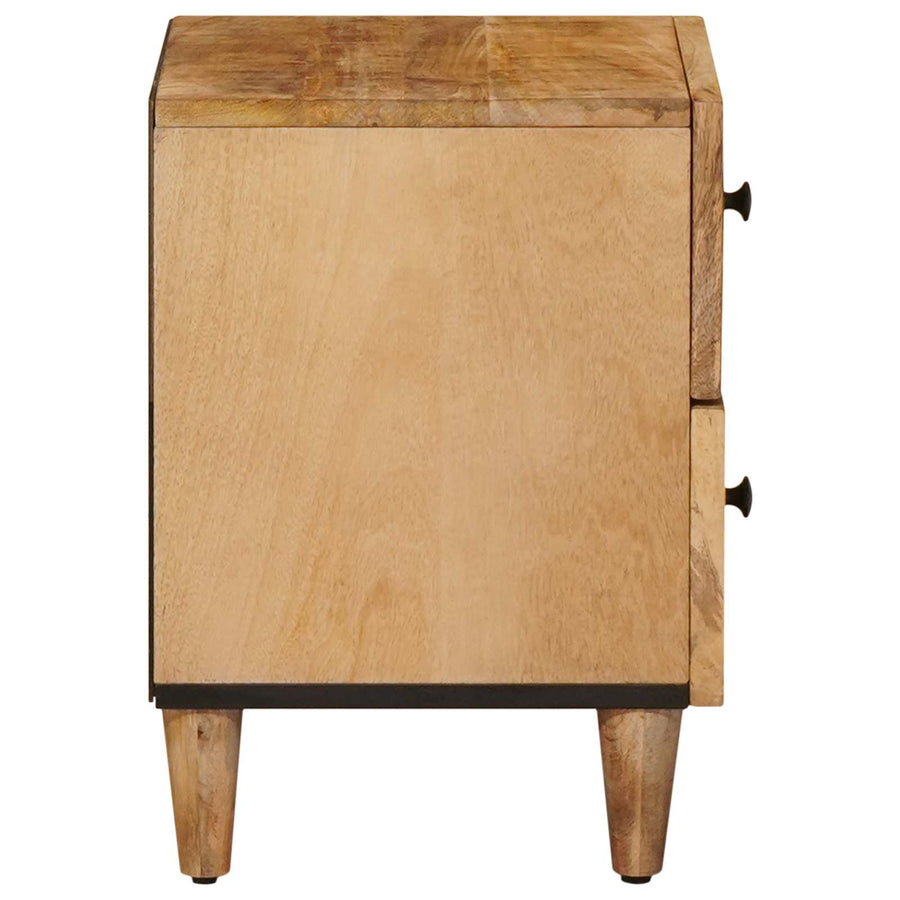Nachtkastje met lade Bruin 40 x 33,5 x 46 cm Massief Mango Hout