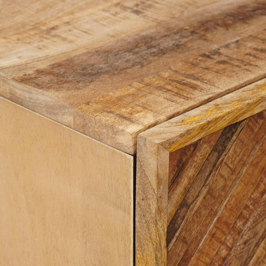 Nachtkastje 2 pcs Bruin 40 x 33,5 x 46 cm Massief Mango Hout